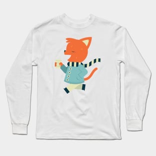 Coffee Cat Long Sleeve T-Shirt